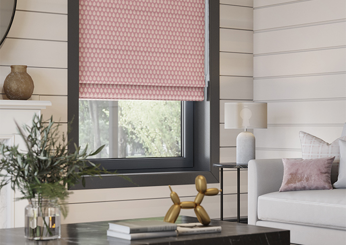 Emily Bond Jaipur, Raspberry - Twist&Fit Roman Blind - Image 5